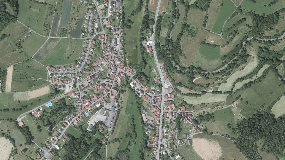 Luftbild von Beerfurth