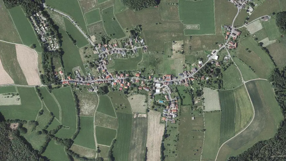 Luftbild von Bullau