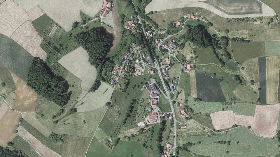 Luftbild von Erzbach