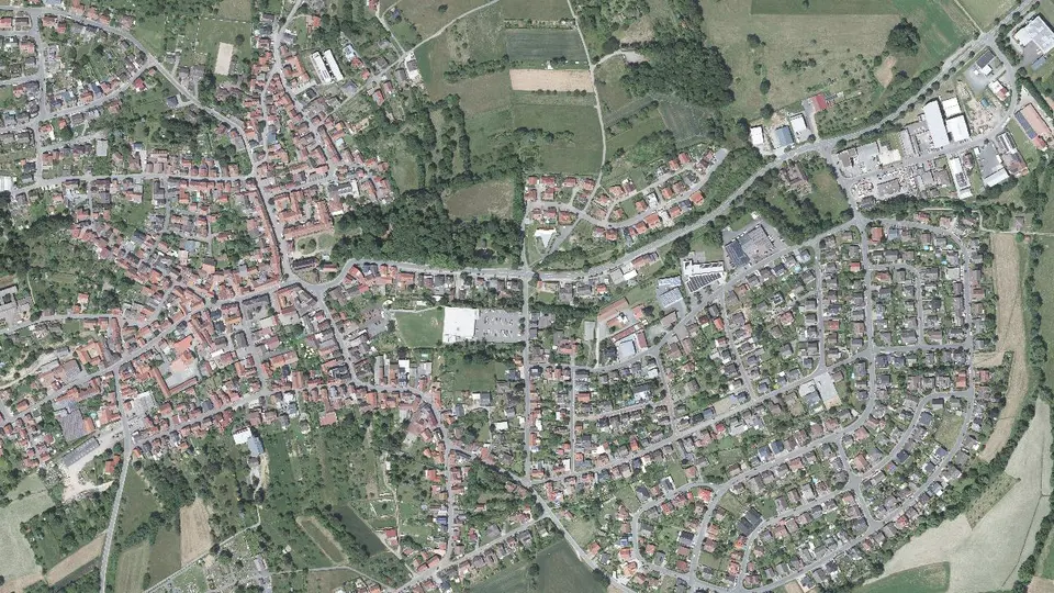 Luftbild von Fränkisch-Crumbach