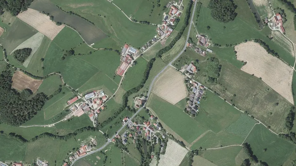 Luftbild von Gumpen
