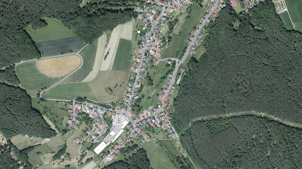 Luftbild von Haingrund