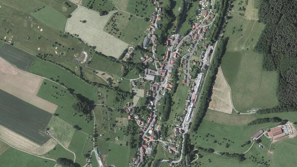 Luftbild von Hetzbach