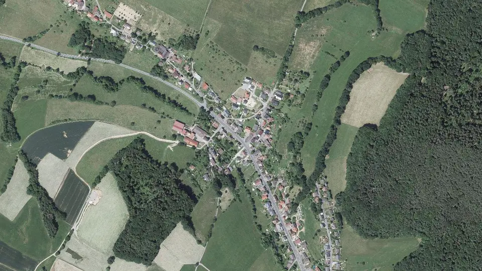Luftbild von Kimbach