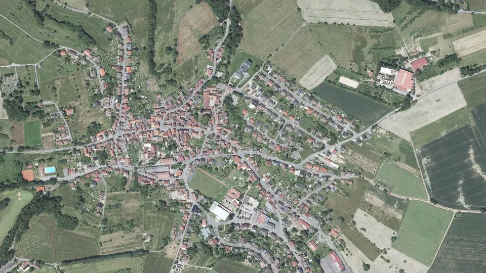 Luftbild von Kirchbrombach