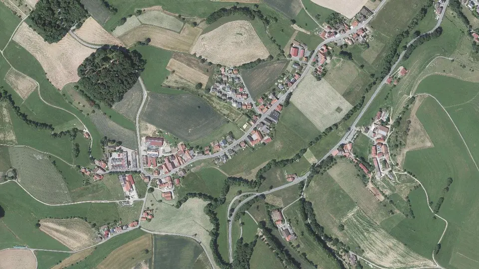 Luftbild von Klein-Gumpen