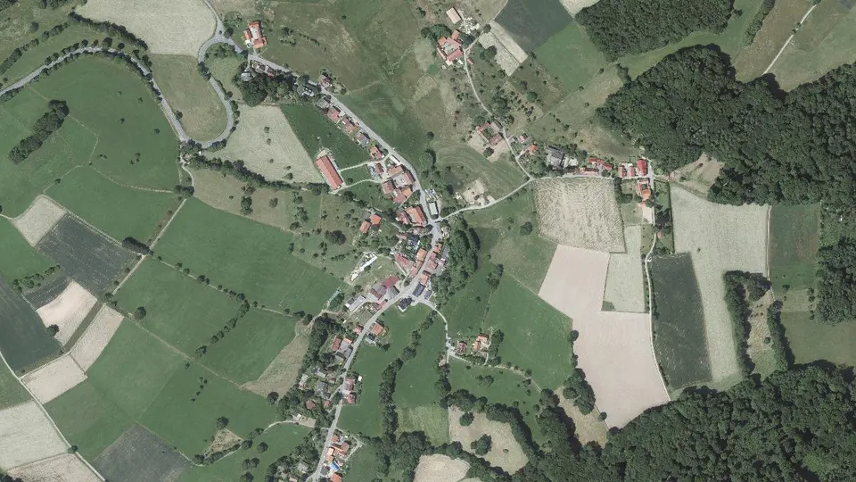 Luftbild von Laudenau