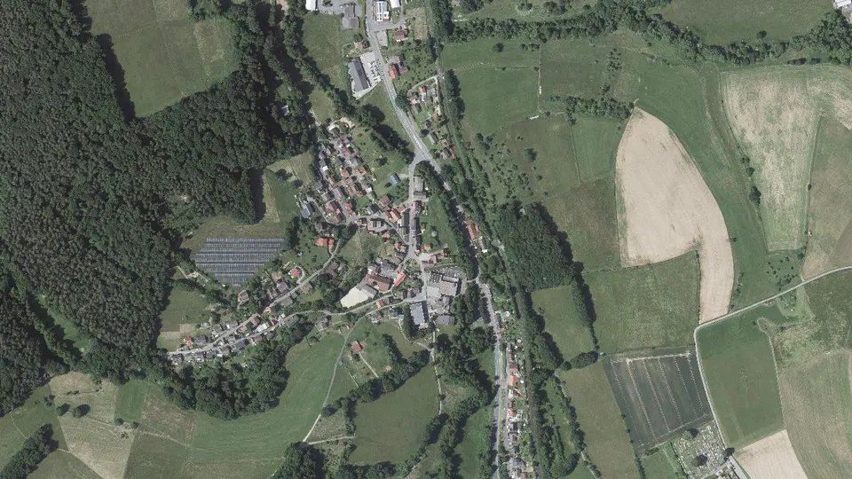 Luftbild von Lauerbach