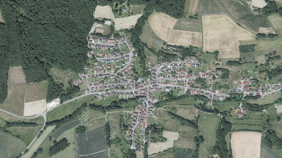 Luftbild von Nieder-Kinzig