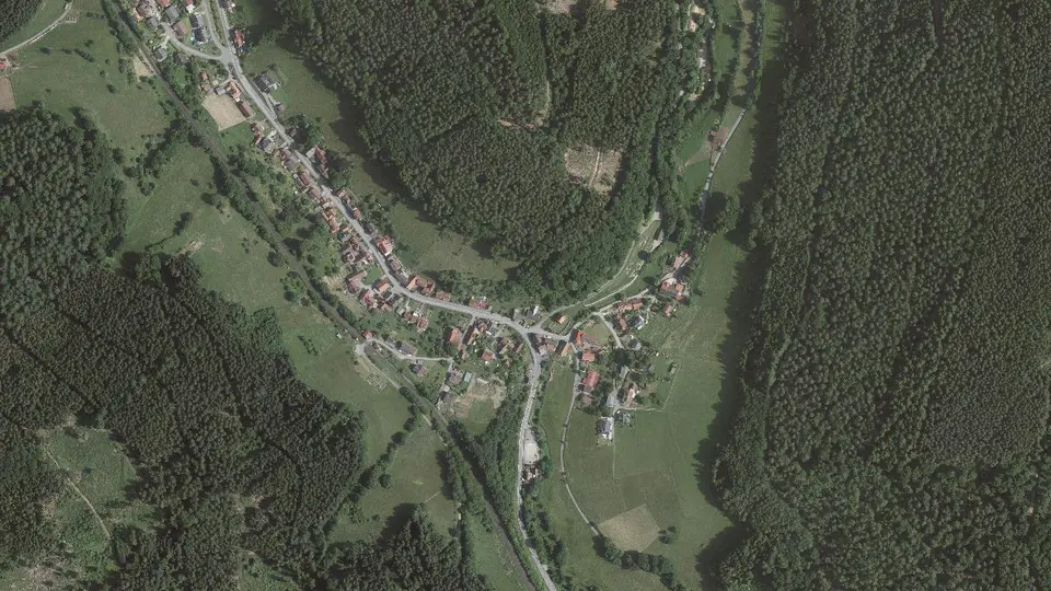 Luftbild von Schöllenbach