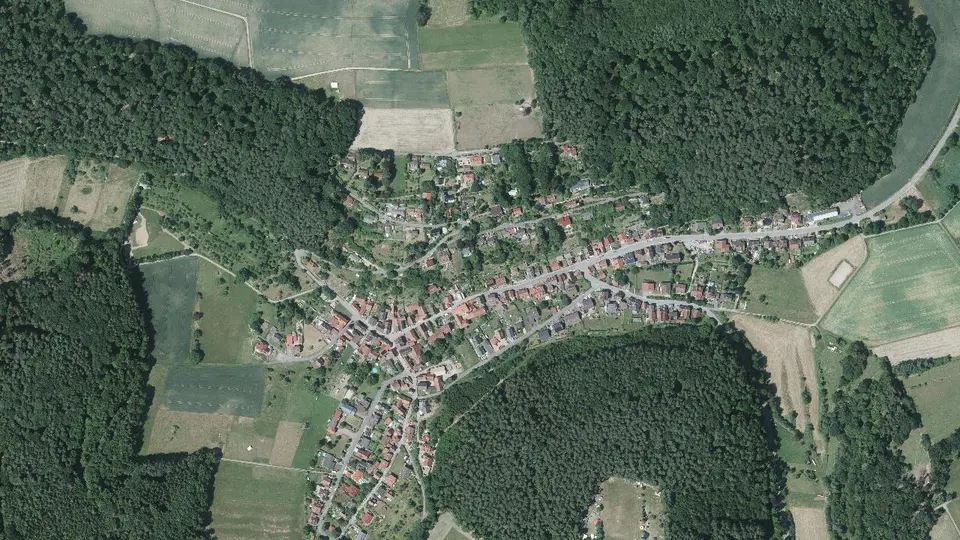 Luftbild von Wald-Amorbach