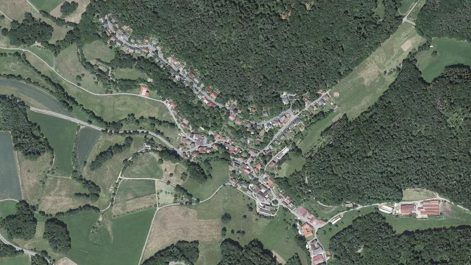 Luftbild von Wallbach