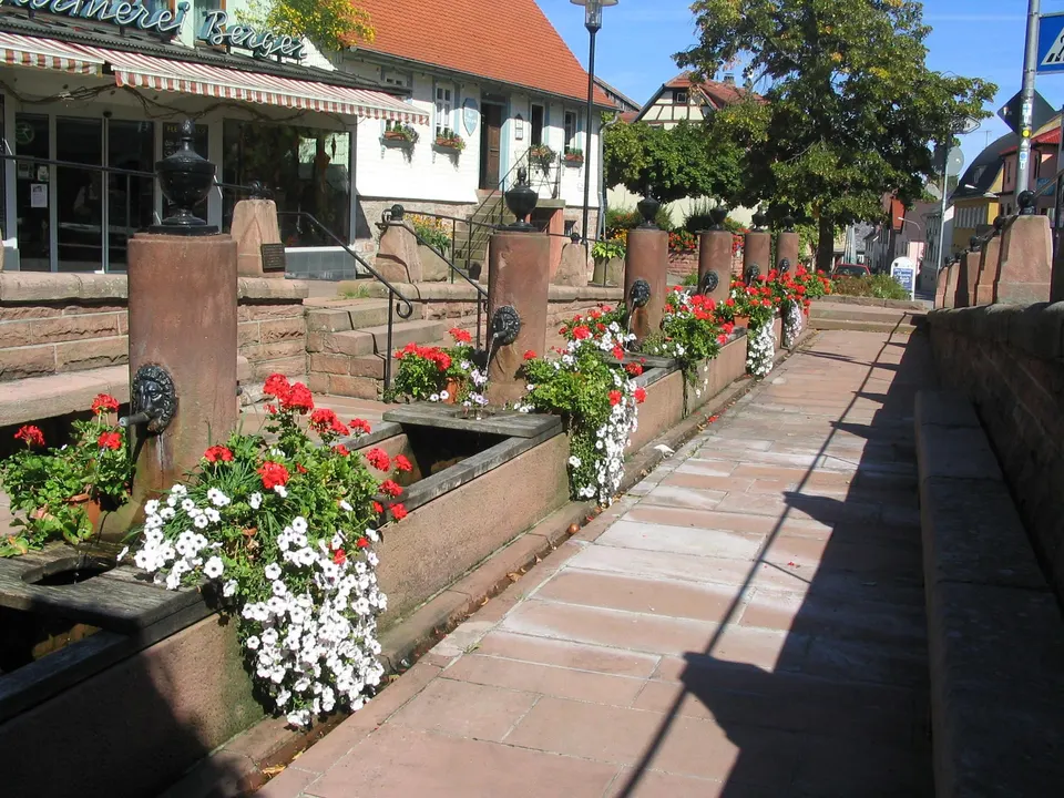 Zwölfröhren-Brunnnen; Mümling-Quelle